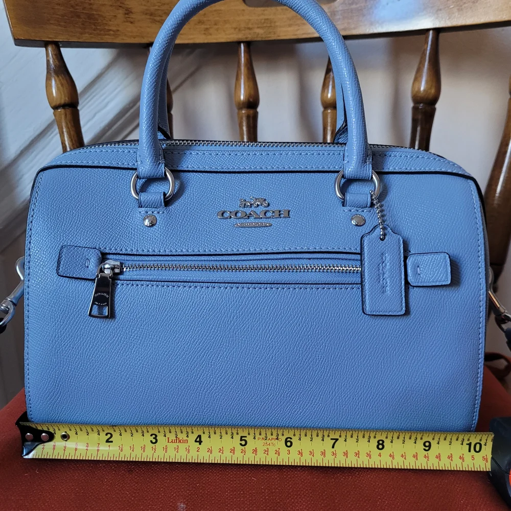 Coach Rowan Satchel Baby Blue - Picture 9 of 14